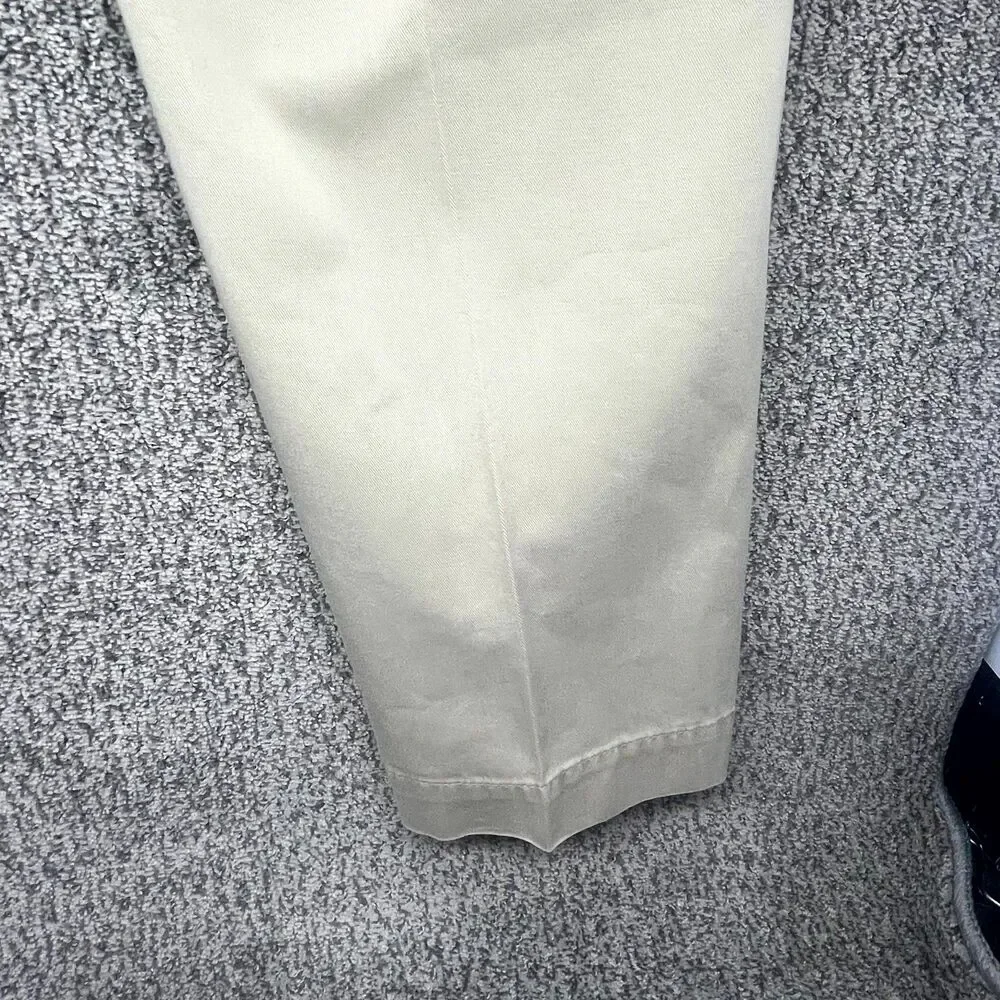 Polo Ralph Lauren Andrew Chino Pants Mens 38x32‎ Beige Pony Logo Pleated Front